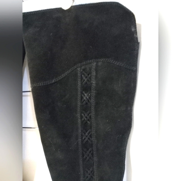 Vince Camuto Black Knee-High Womens Boots Leather Sz. 9 New with Tags Wide Calf - Picture 4 of 16